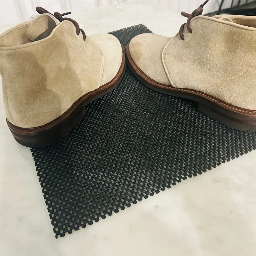Brunello Cucinelli Beige Suede Chukka Boots